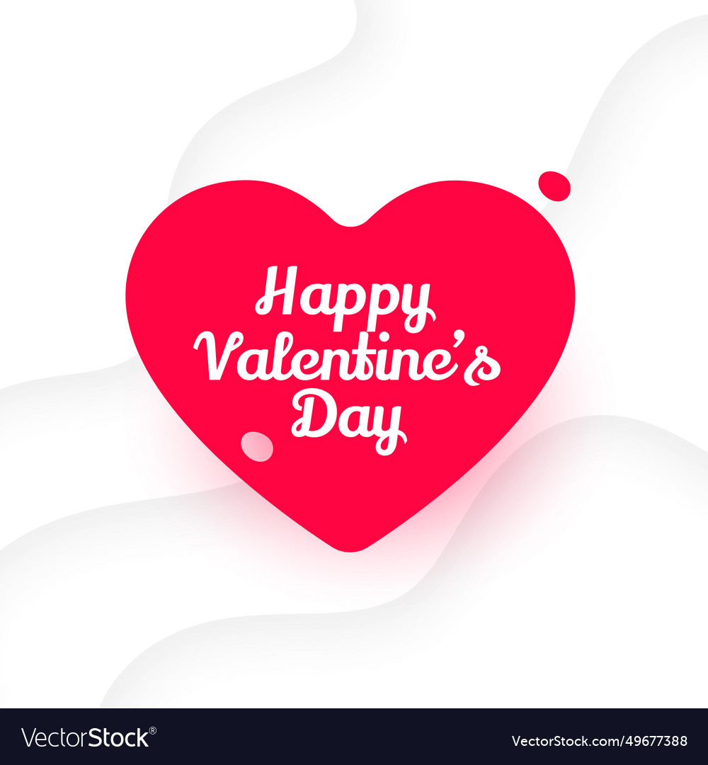 Happy valentines day greeting card for lovely Vector Image