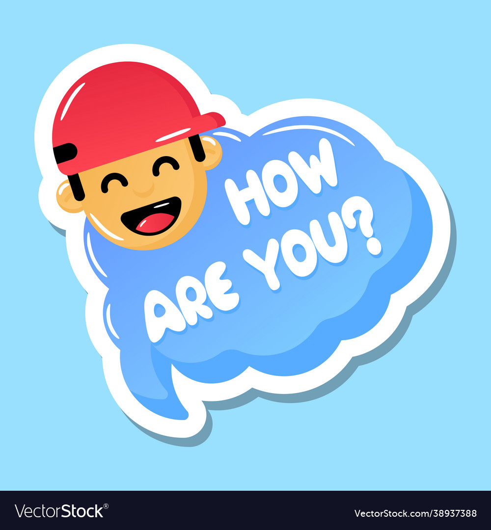 How are you Royalty Free Vector Image - VectorStock