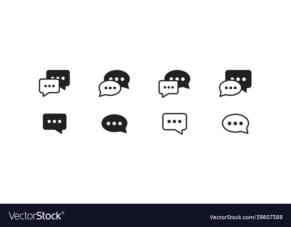 Einfaches Web-Symbol Blase Text Konzept