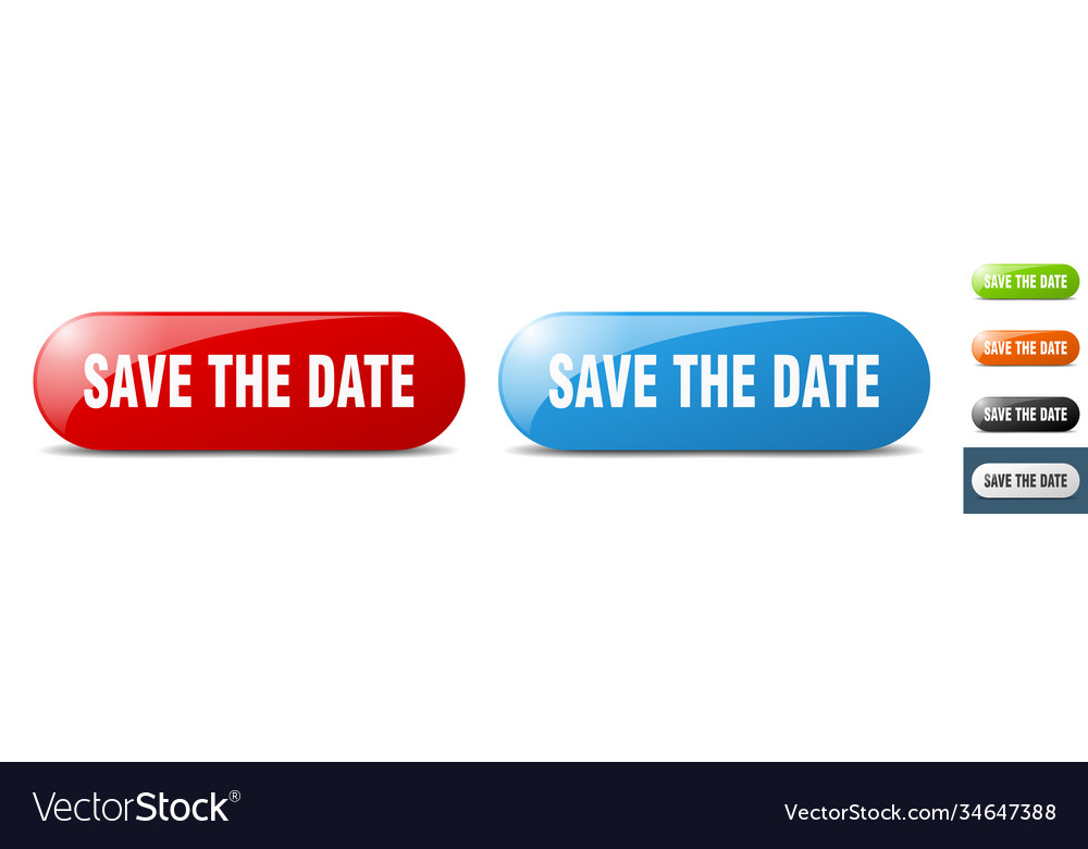 Save date button key sign push set