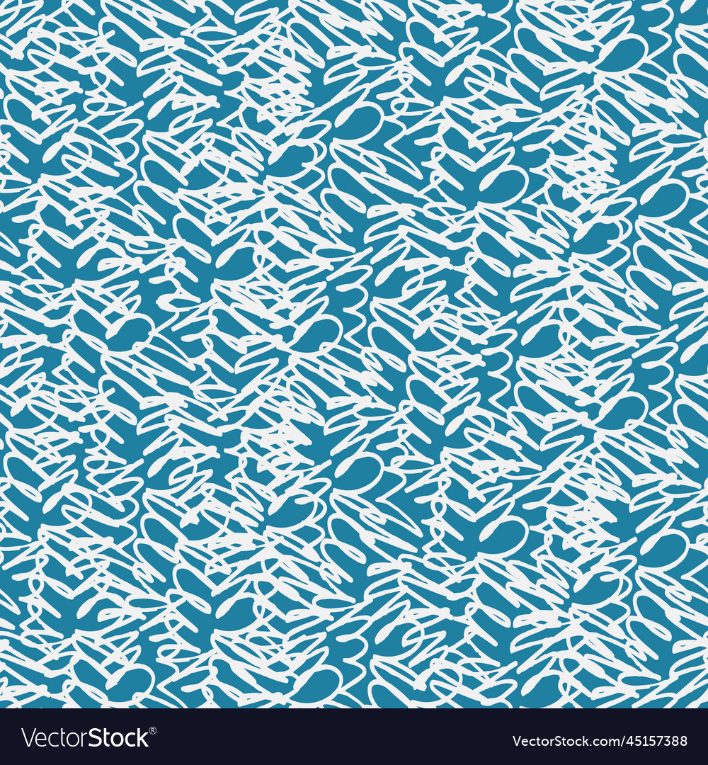 Seamless monochrome oscillogram-like pattern vector image Seamless monochrome oscillogram-like pattern