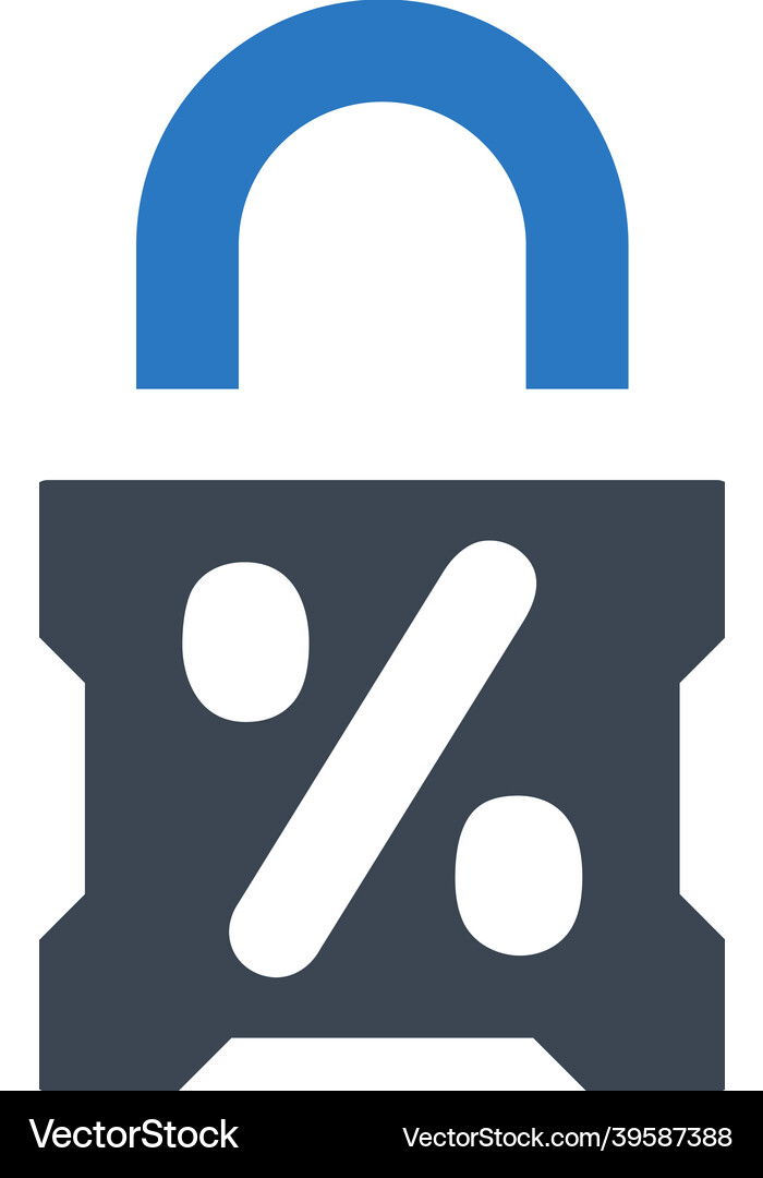 Secure loan icon Royalty Free Vector Image - VectorStock