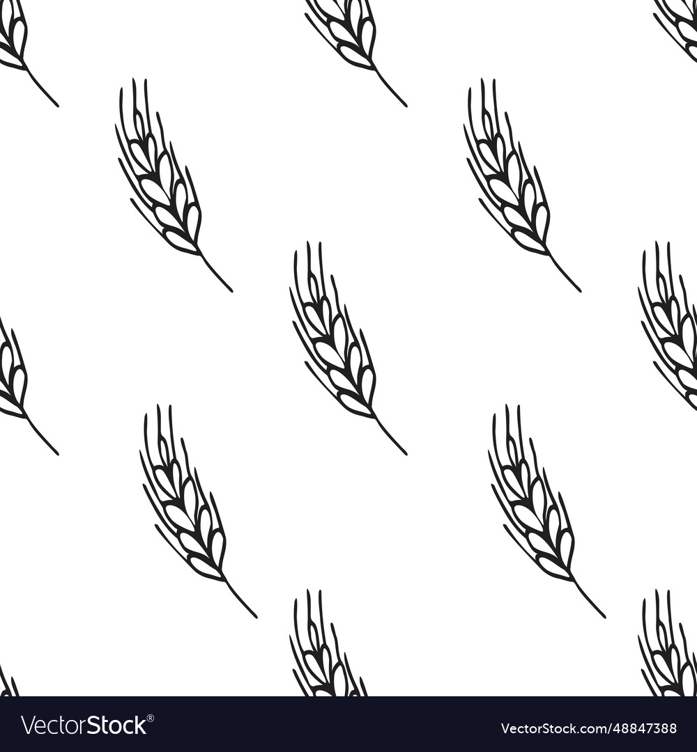 Simple texture with ears of wheat for wrapping