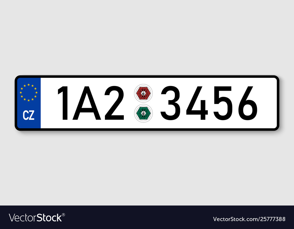 Vehicle registration plates