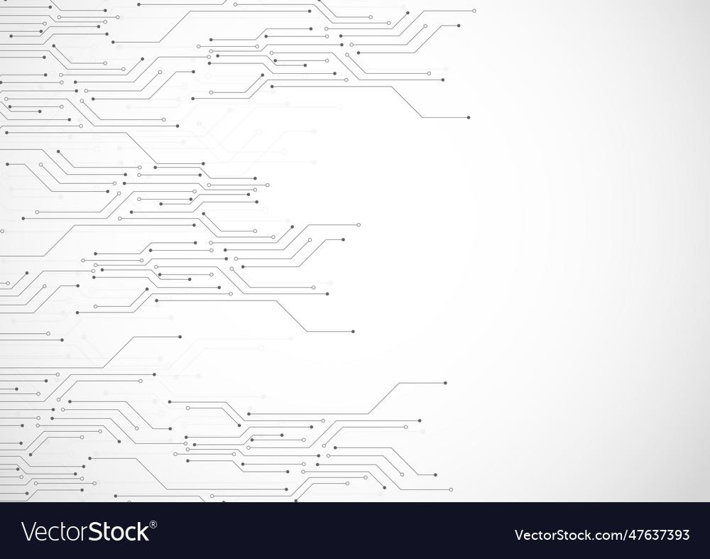 Abstract background with technology circuit board vector image Abstract background with technology circuit board