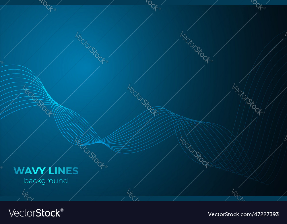 Abstract wavy lines background in design