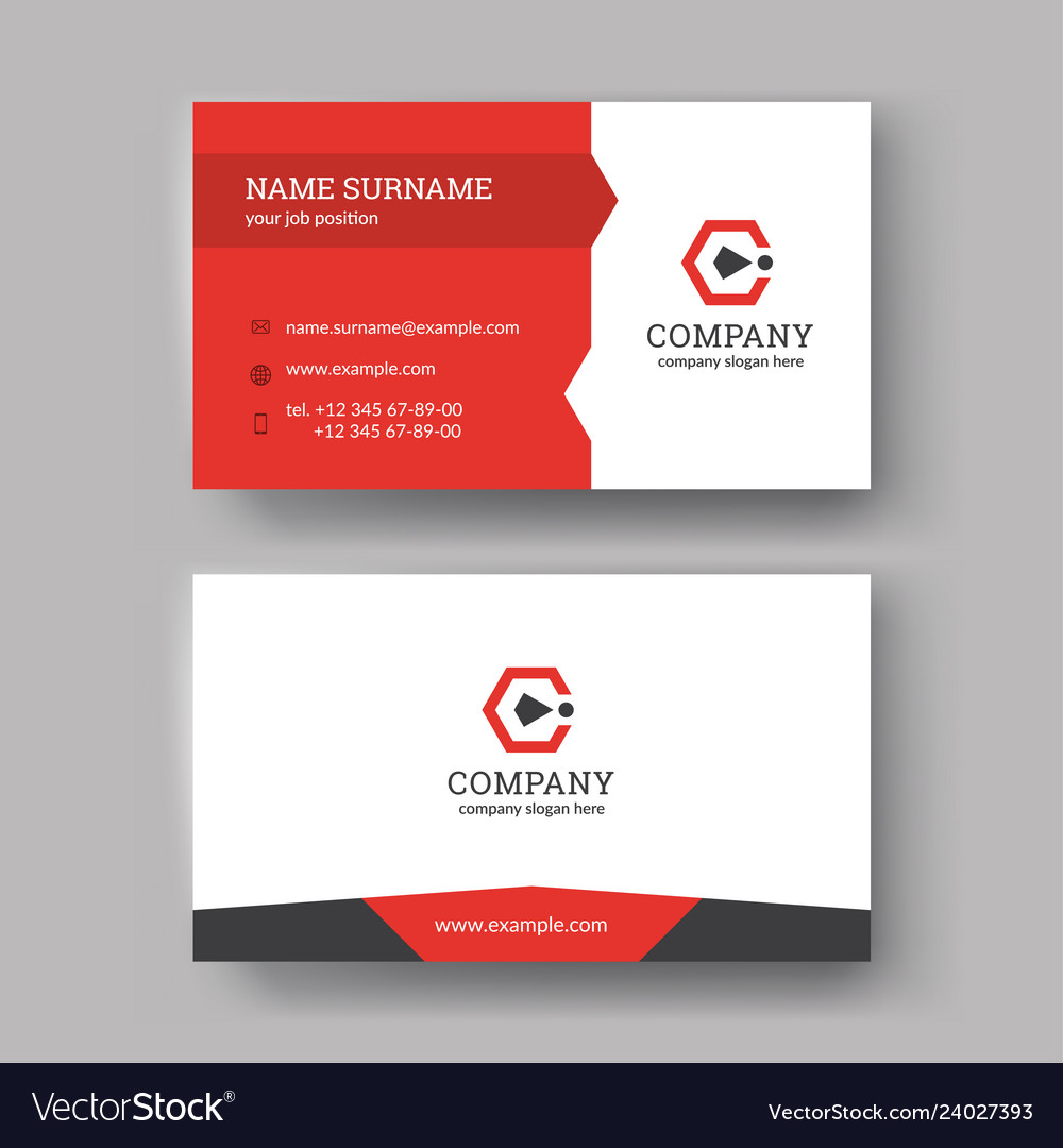 Business Card Templates Royalty Free Vector Image