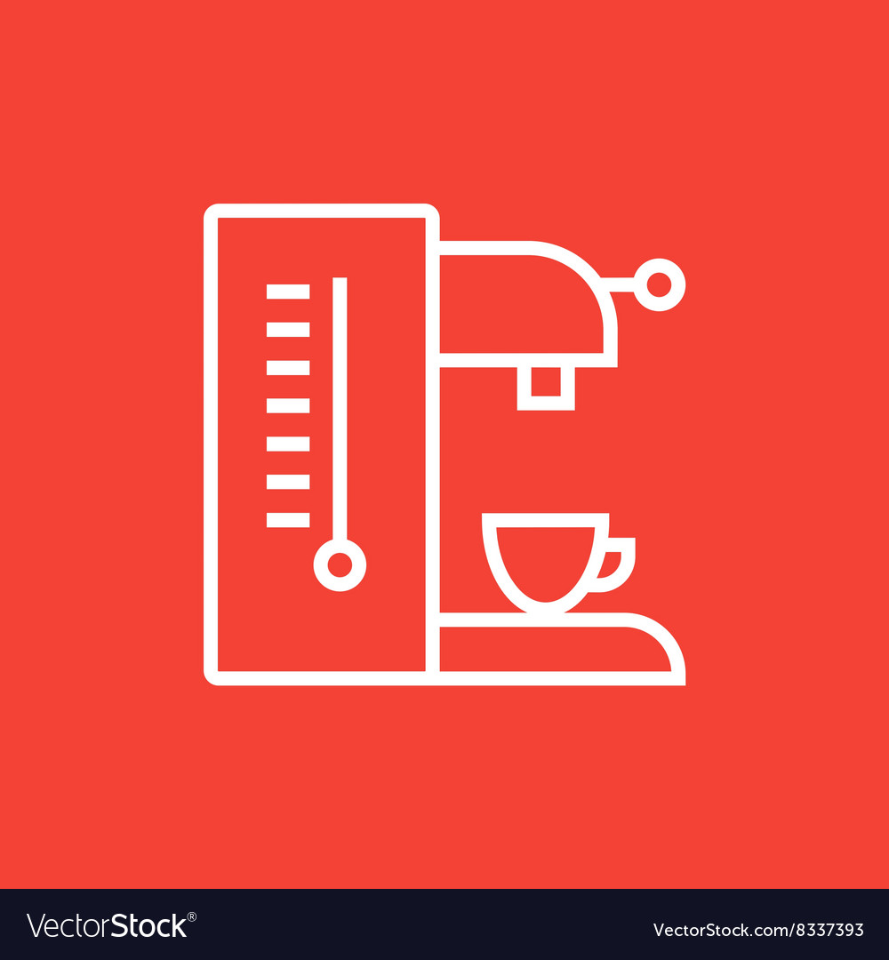 Coffee maker line icon