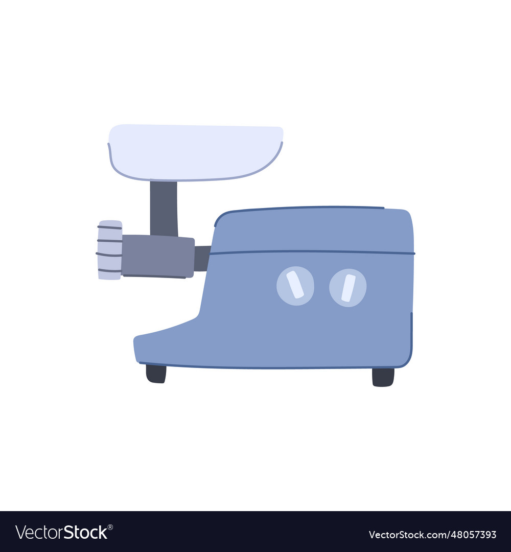 Cooking meat grinder cartoon Royalty Free Vector Image