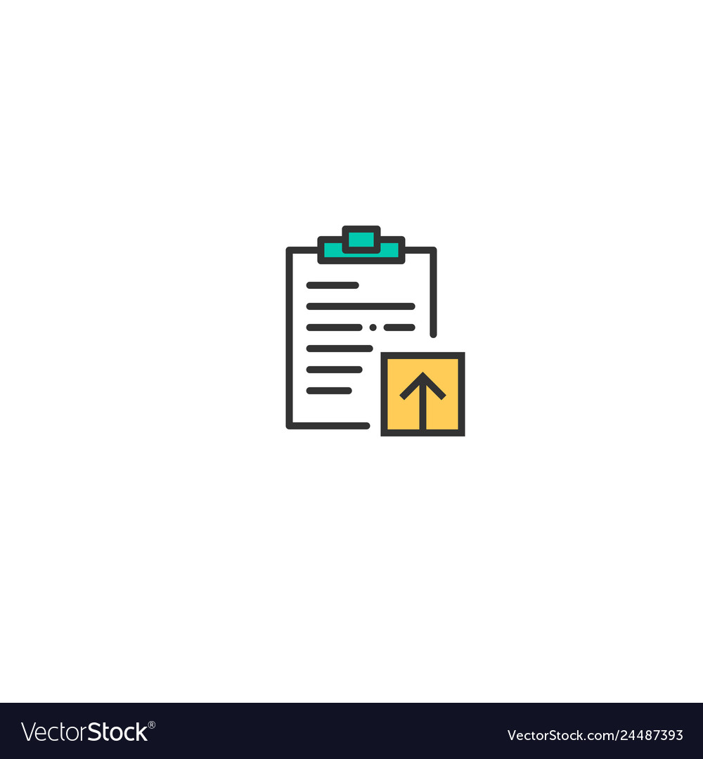 Notepad icon design interaction vector image Notepad icon design interaction