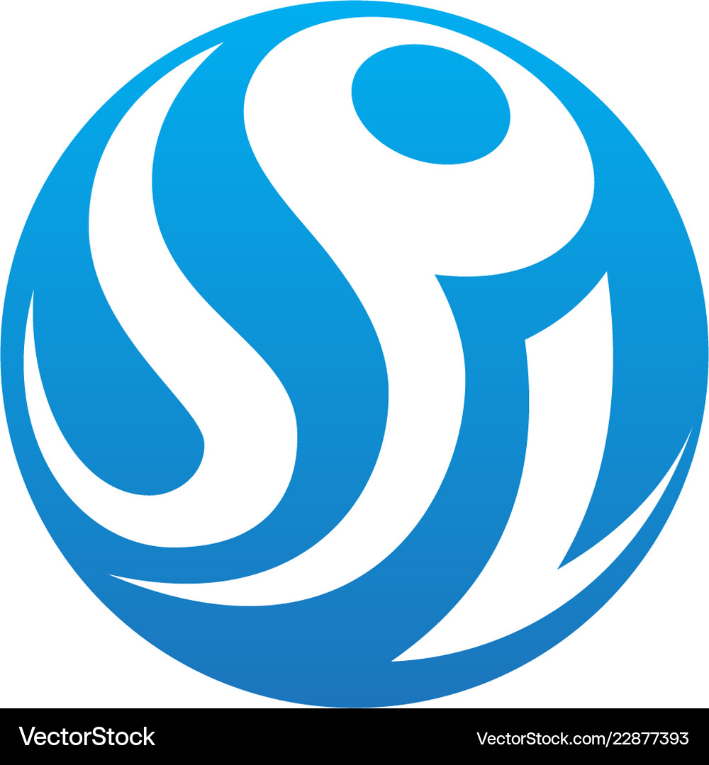Round sphere globe technology logo Royalty Free Vector Image