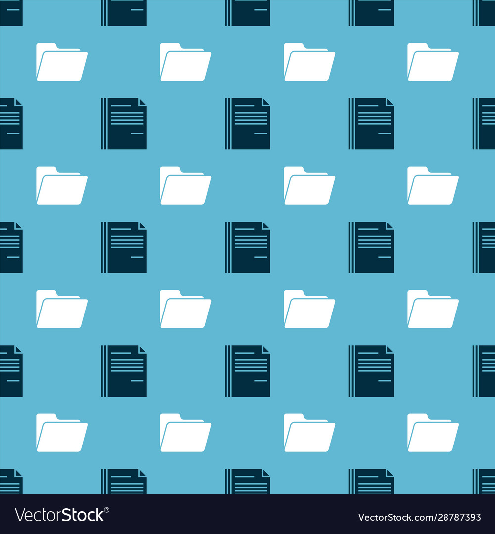 Set file document and folder on seamless vector image Set file document and folder on seamless