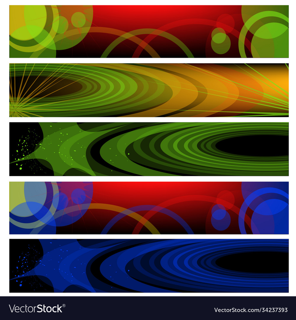 Website header or banner set horizontal template Vector Image Website header or banner set horizontal template