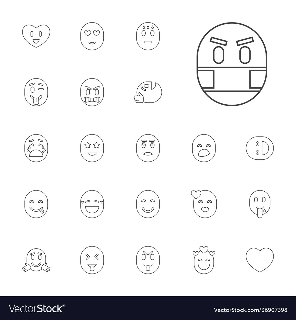 22 emotion icons