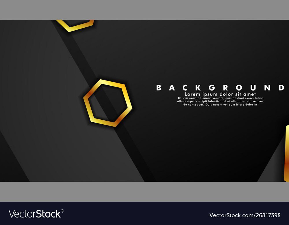 Background design that overlaps with hexagon gold Vector Image Background design that overlaps with hexagon gold