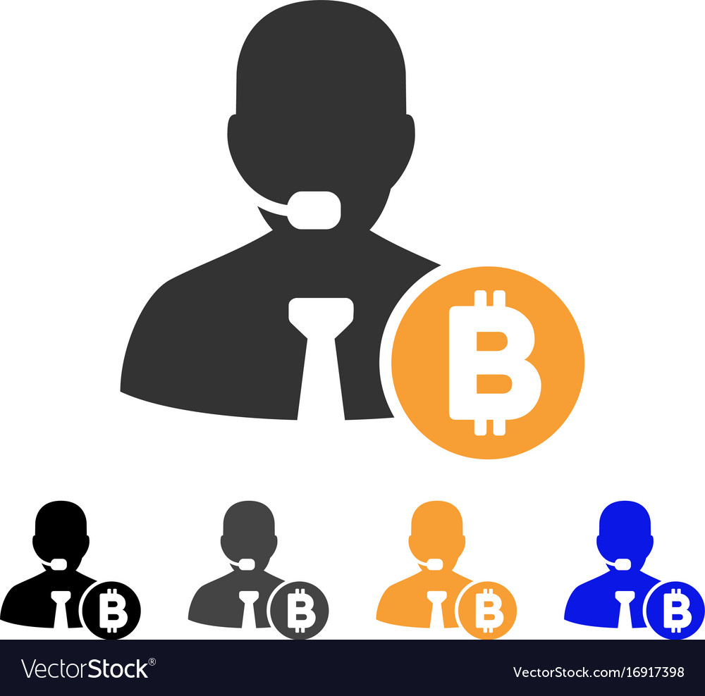 Bitcoin call operator icon