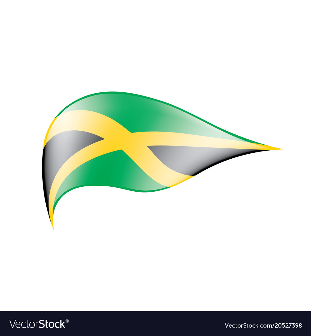 Jamaica Flag Royalty Free Vector Image Vectorstock 2130