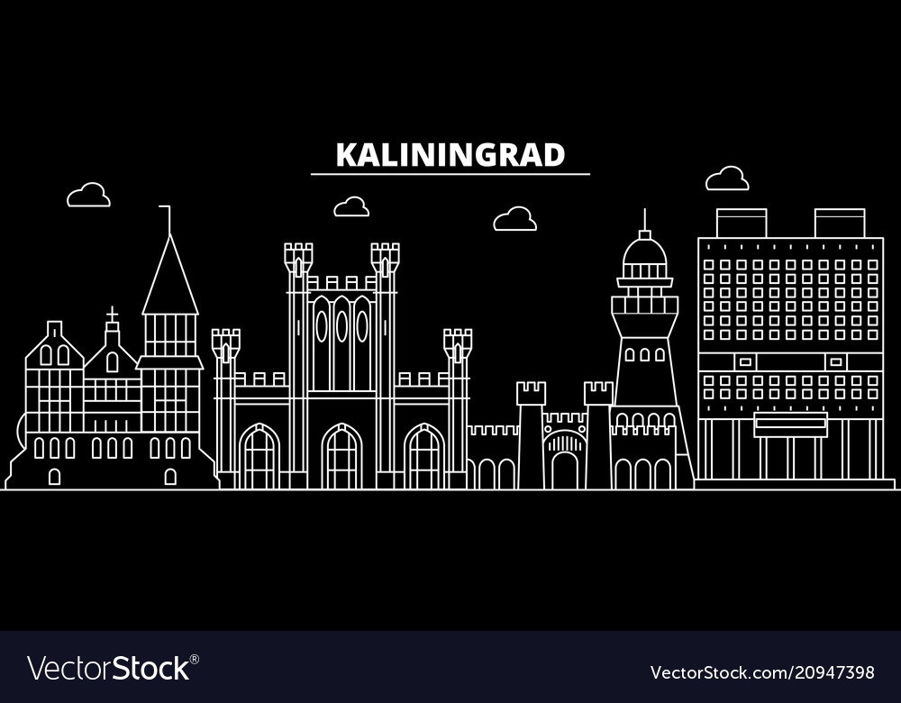 Kaliningrad city silhouette skyline russia