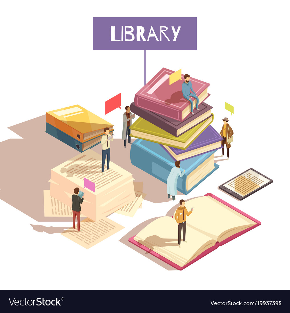 Library Isometric Royalty Free Vector Image Vectorstock Library Isometric Royalty Free Vector Image Vectorstock