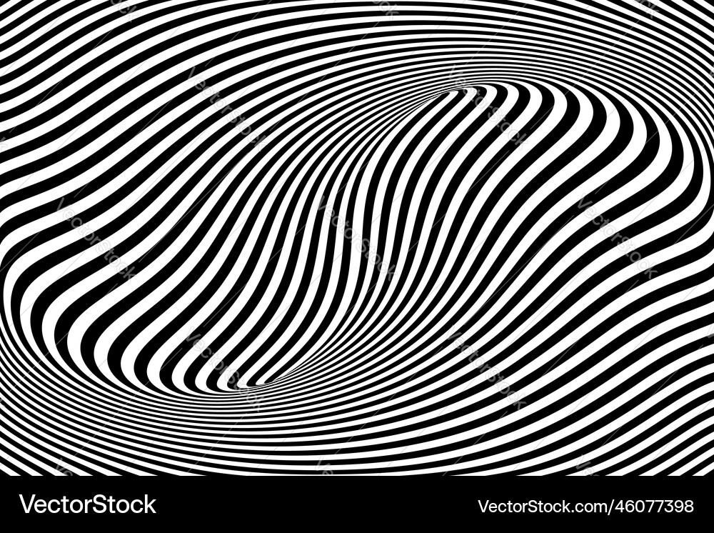 Op art pattern Royalty Free Vector Image - VectorStock