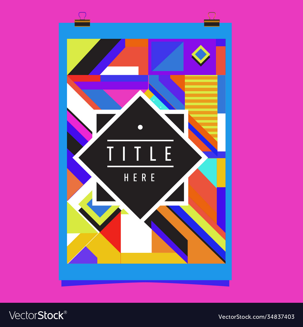 Abstract colorful geometric pattern background vector image Abstract colorful geometric pattern background