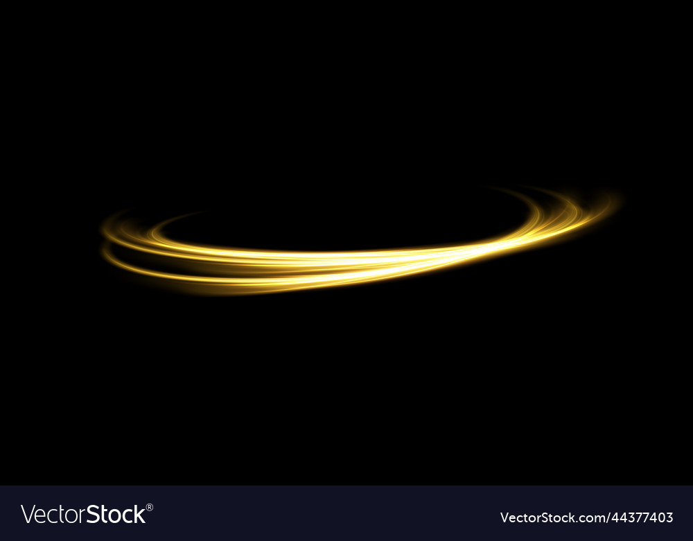 Abstract light lines of motion and speed in golden vector image Abstract light lines of motion and speed in golden