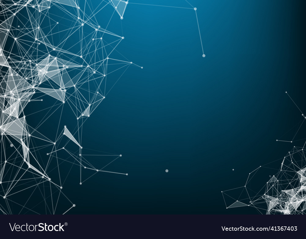 Abstract particles and lines plexus effect