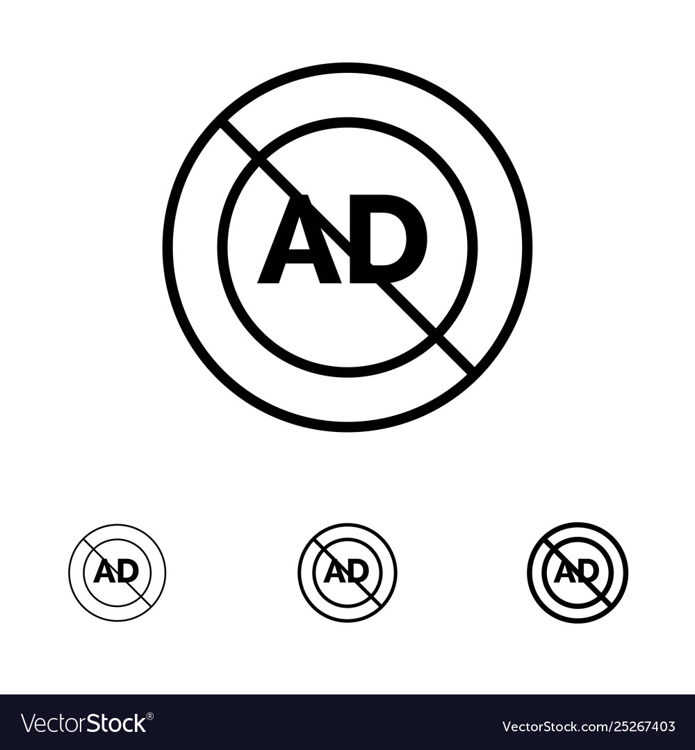 Ad block advertisement advertising bold