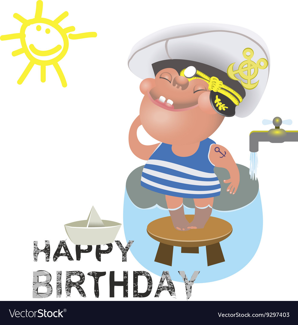 Happy Birthday To A Sailor Happy Birthday Card