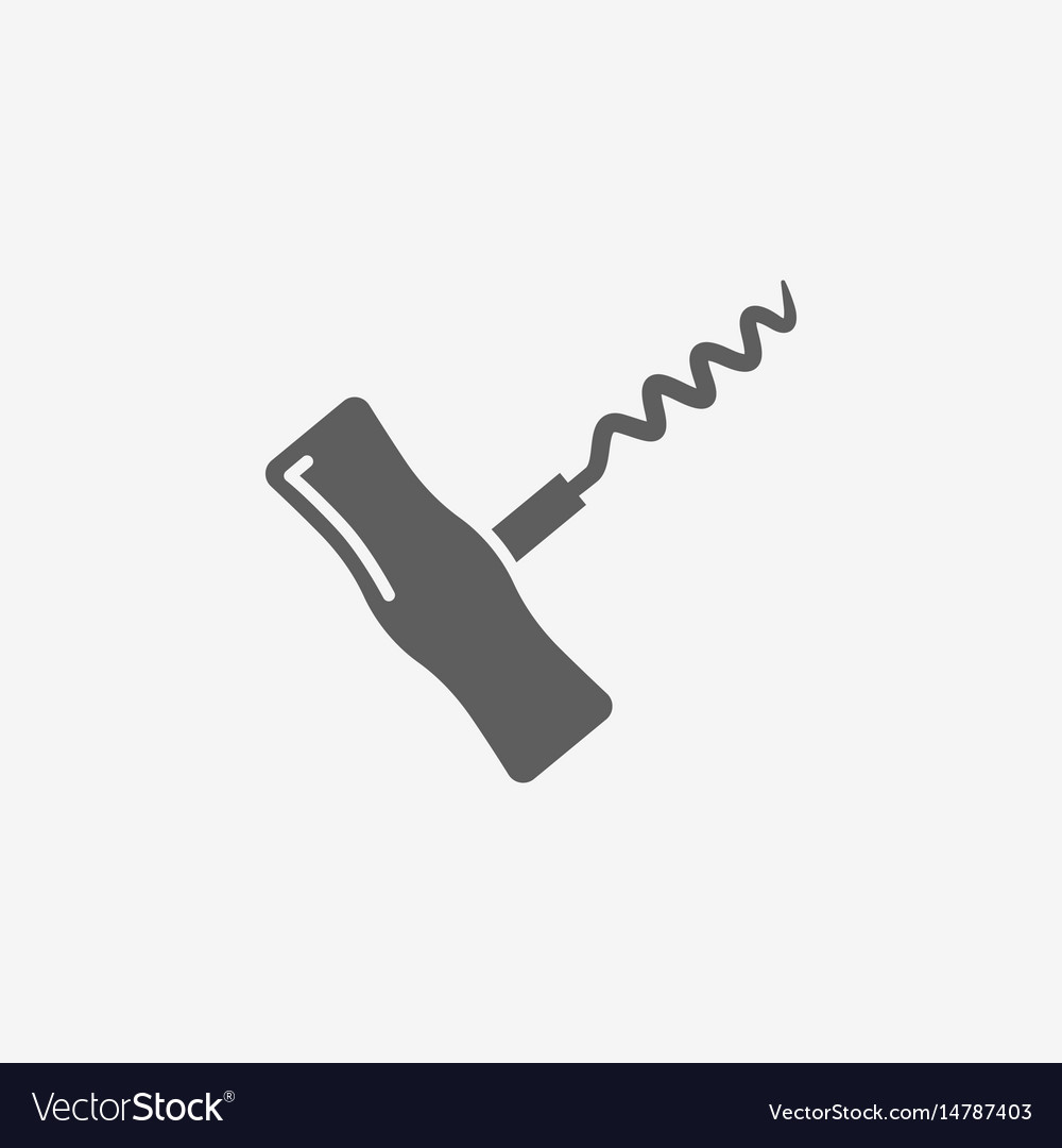 Corkscrew sign icon