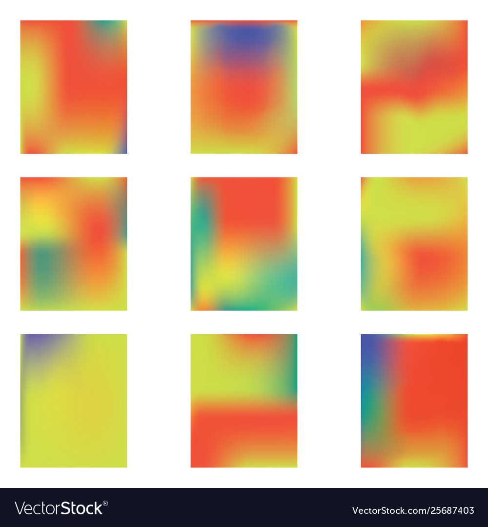 Gradient mesh painted in different colors