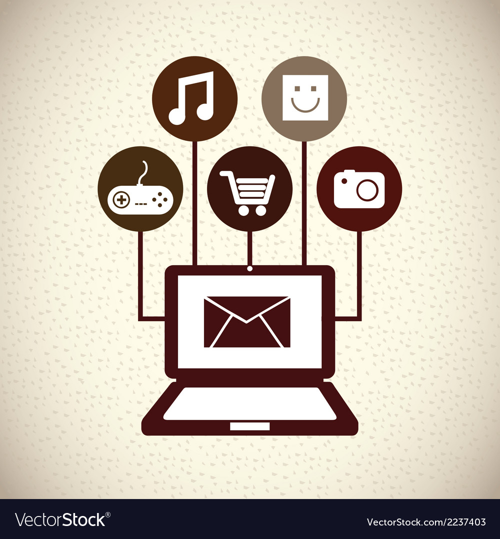 Multimedia design over pattern background