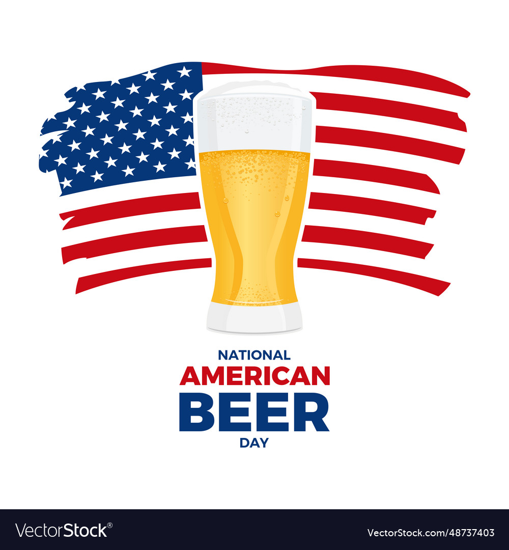 National american beer day poster