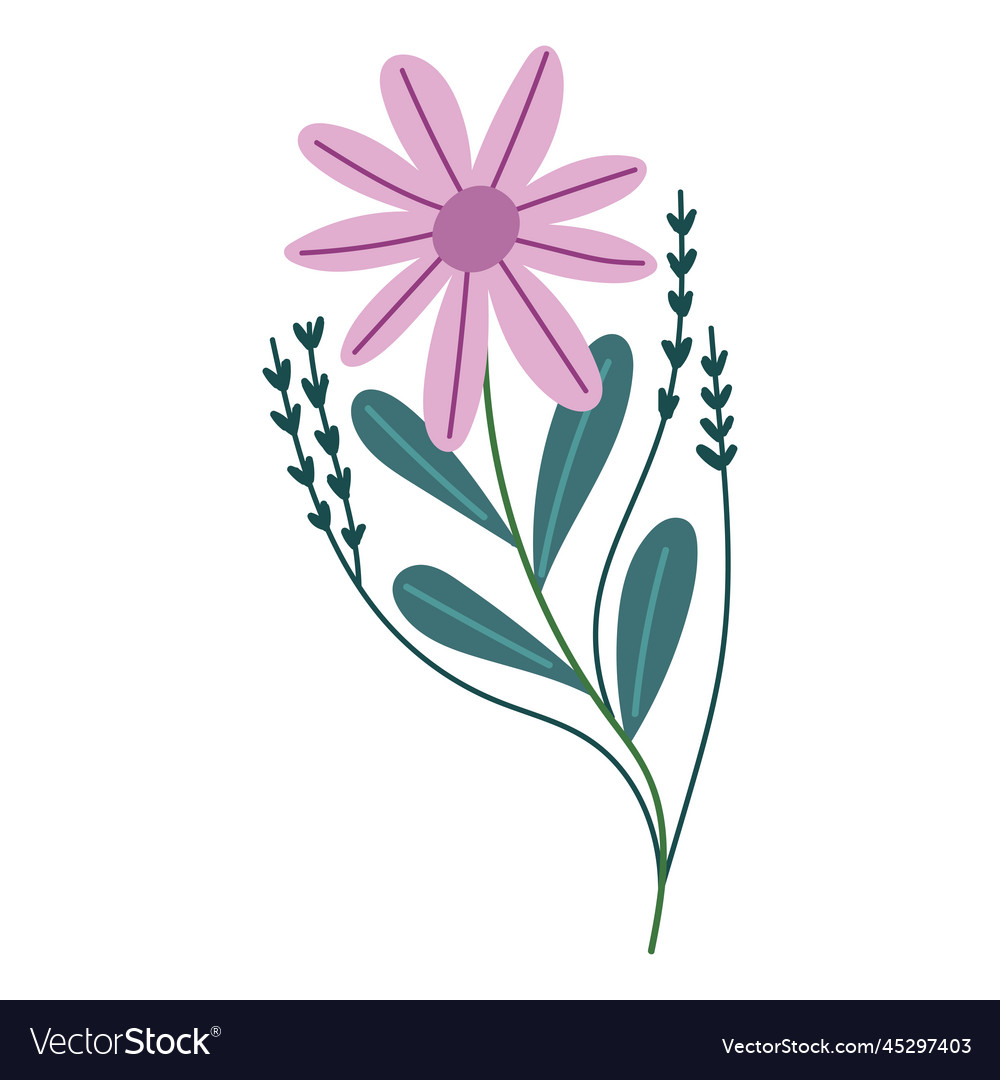 Pink flowers icon Royalty Free Vector Image - VectorStock