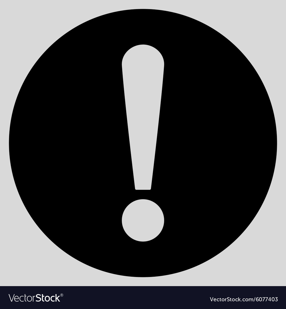Problem flat black color icon