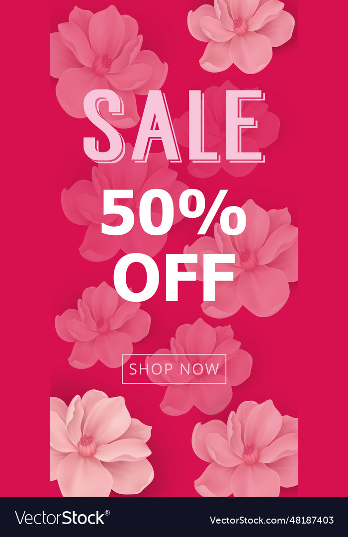 Sale fifty percent off lettering Royalty Free Vector Image