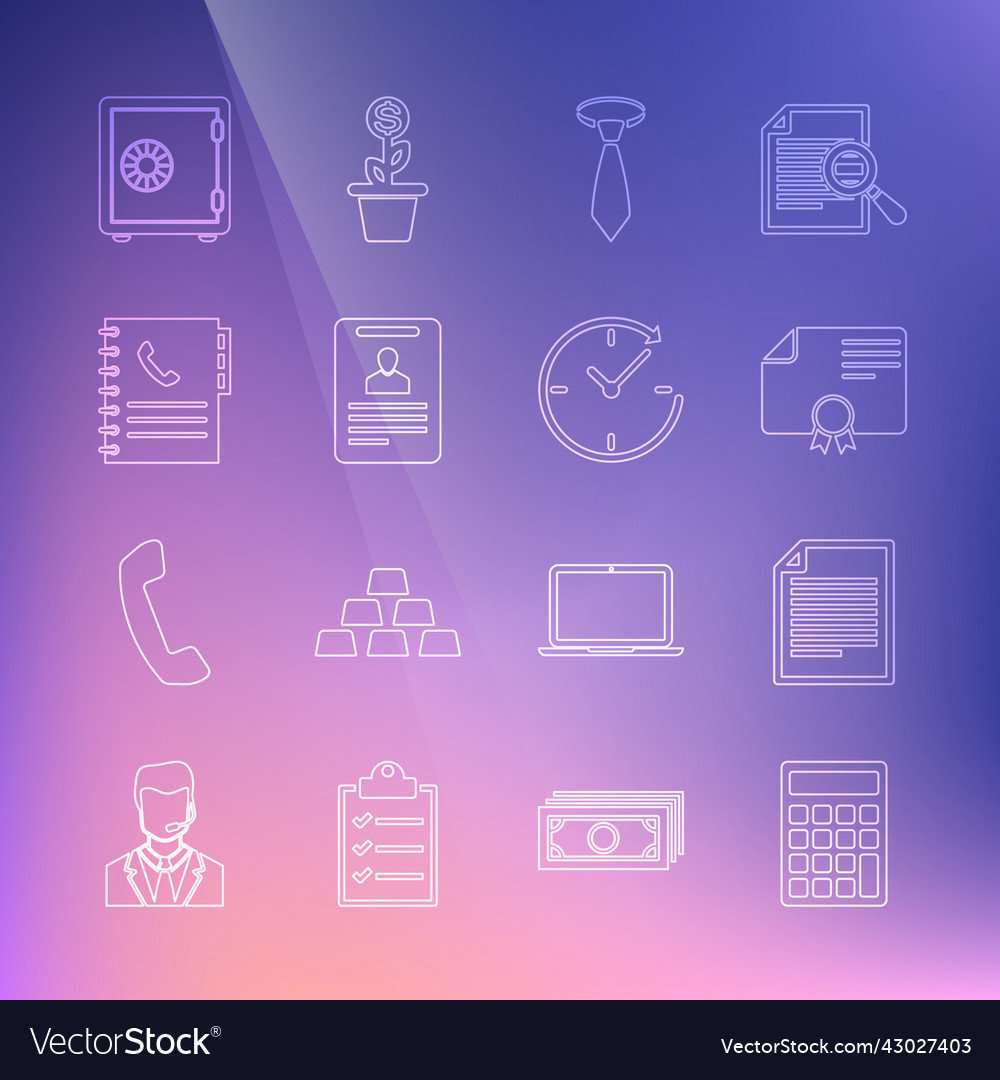 Set line calculator document certificate