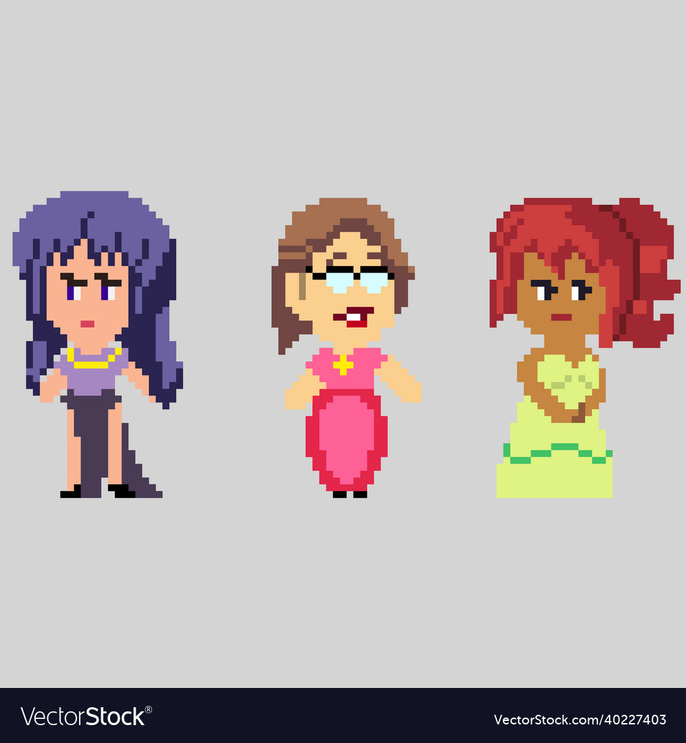 OC][CC] Five color 32x32 character portraits for a game I'm working on. : r/ PixelArt