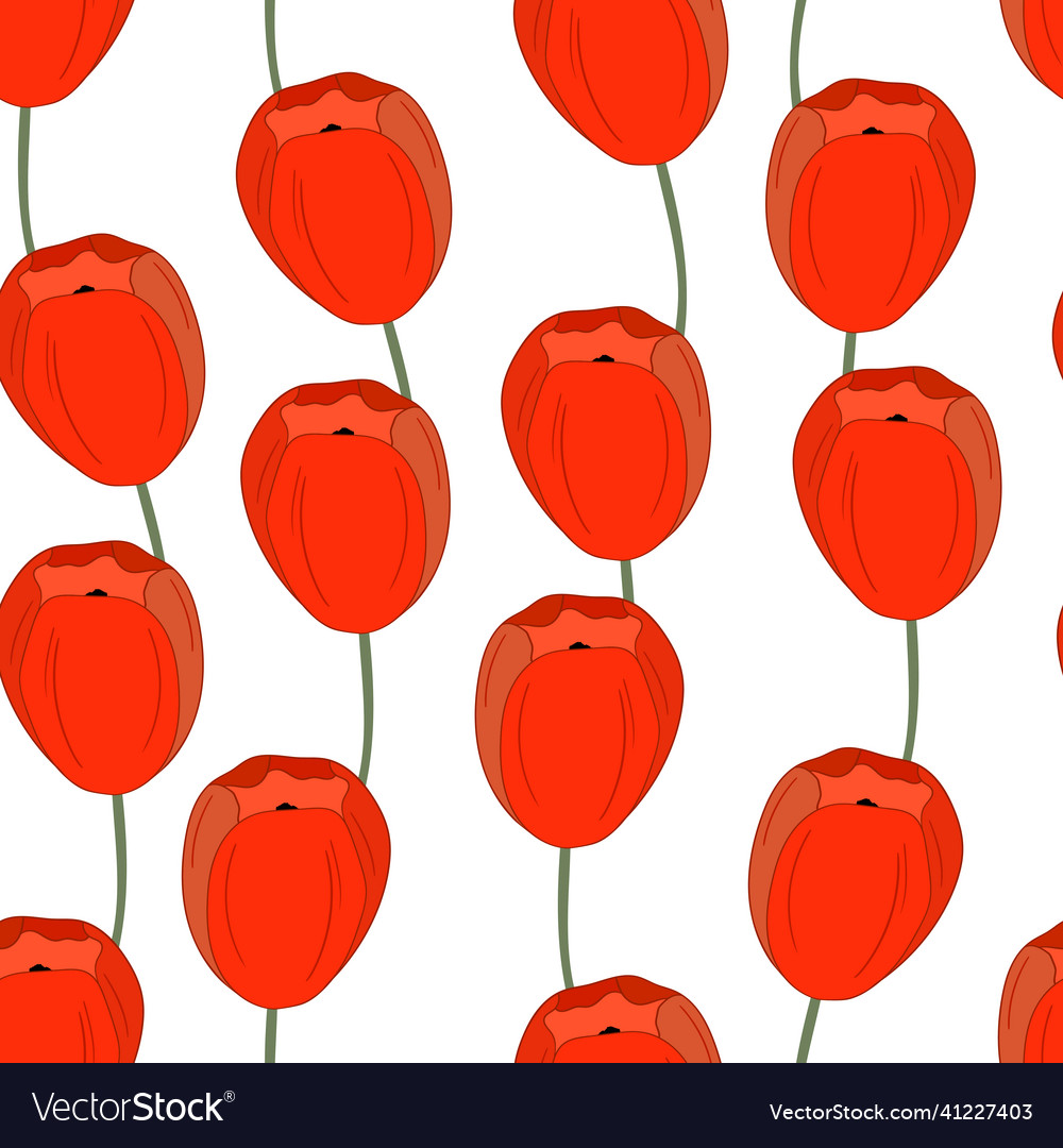 Spring colorful with red vector image Spring colorful with red
