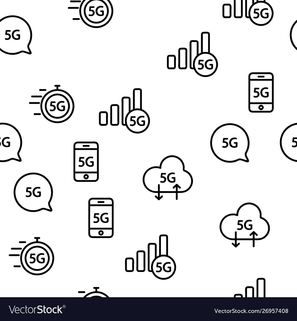 5g fast network connection to website vector image 5g fast network connection to website