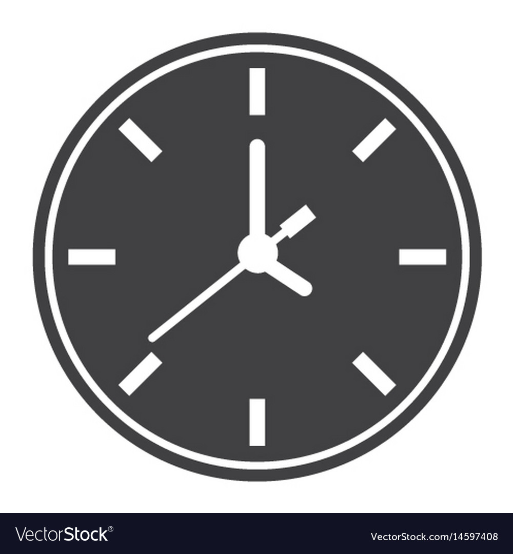 Clock solid icon time and website button