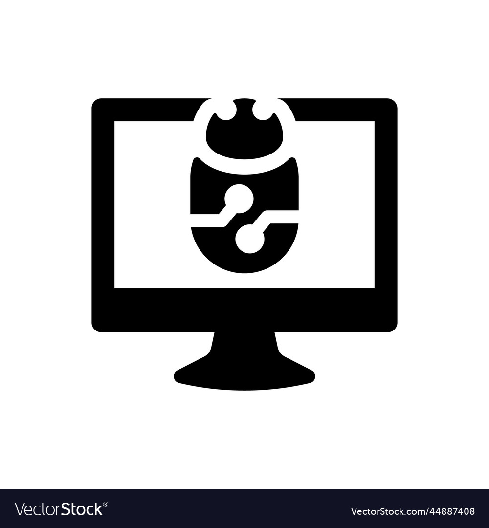Computer bug icon
