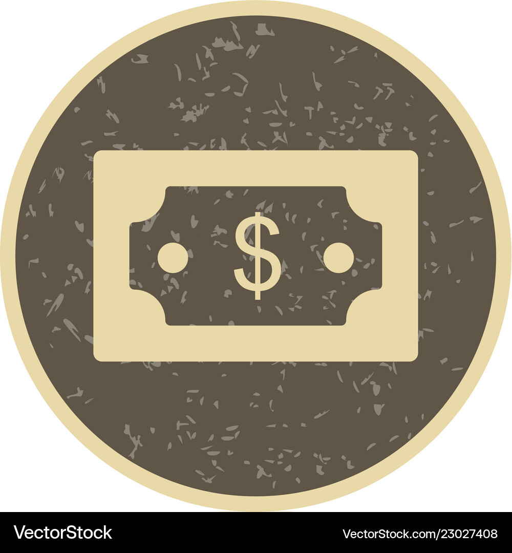 Dollar icon Royalty Free Vector Image - VectorStock