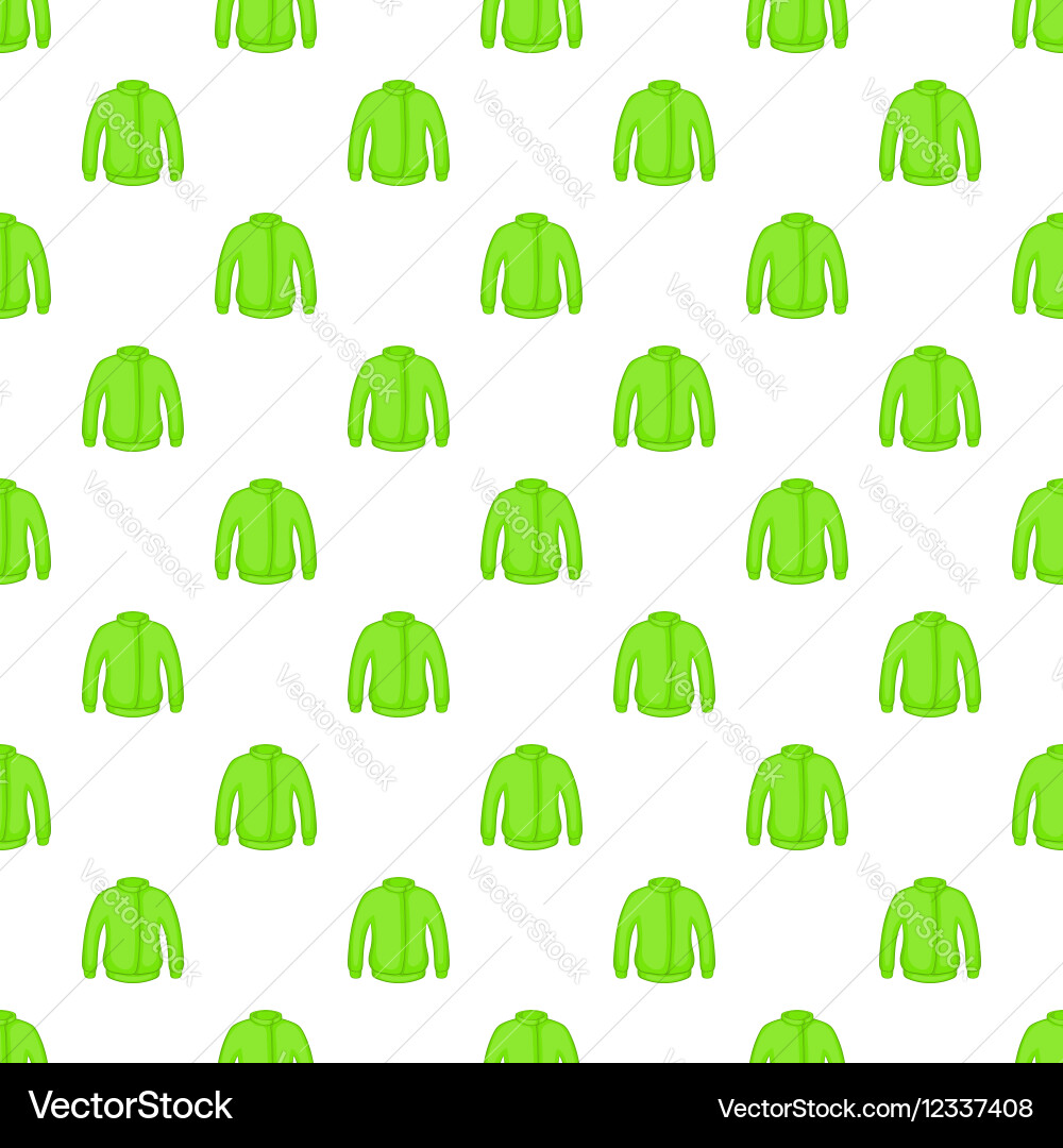 Green jacket pattern cartoon style Royalty Free Vector Image