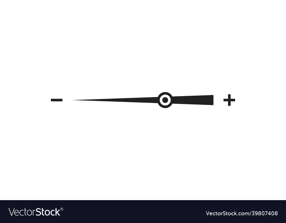 Horizontal indicator ruler bar icon scale meter vector image Horizontal indicator ruler bar icon scale meter