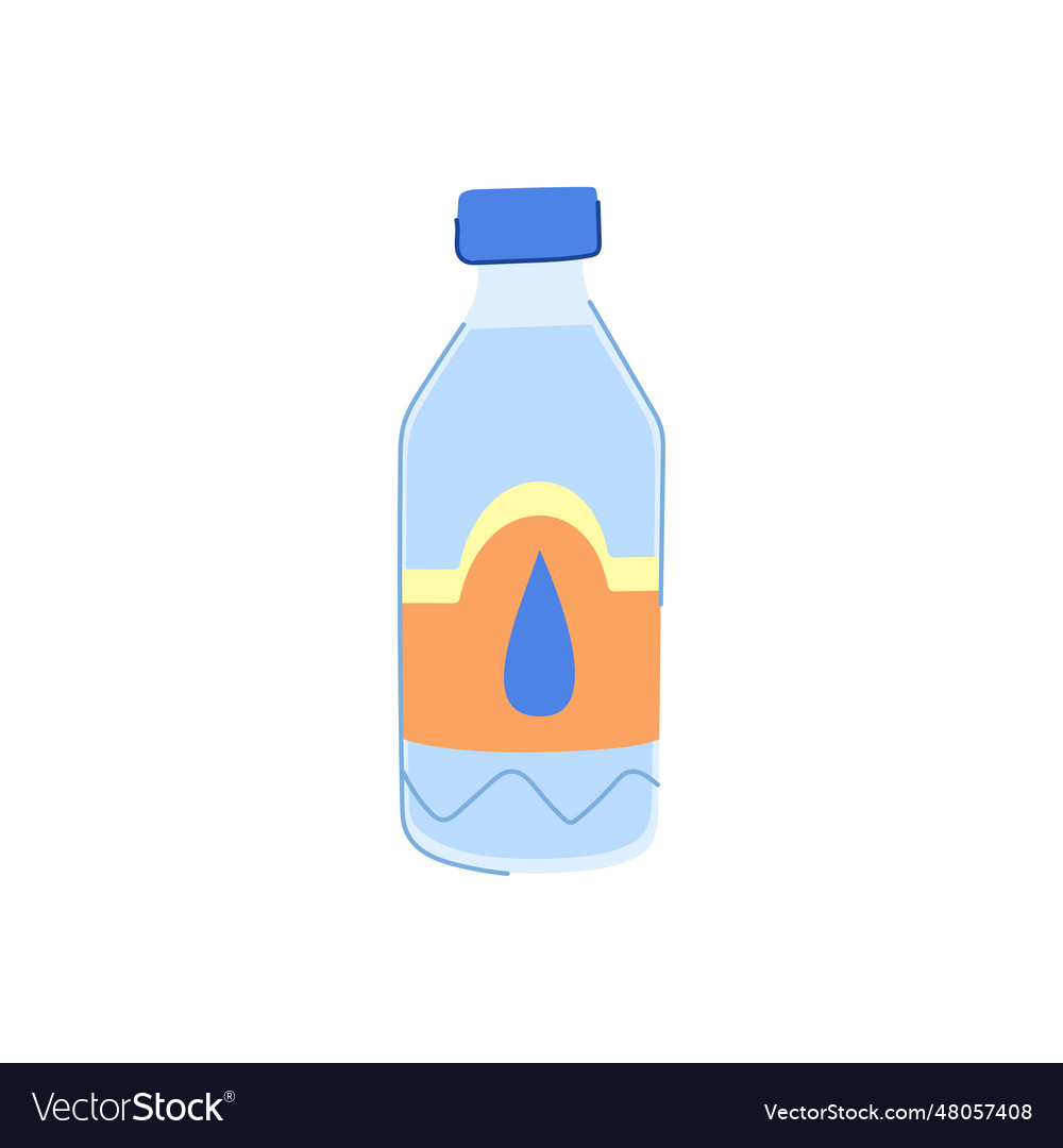 Liquid mineral water cartoon