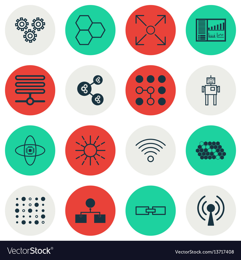 Machine Learning Icons Set