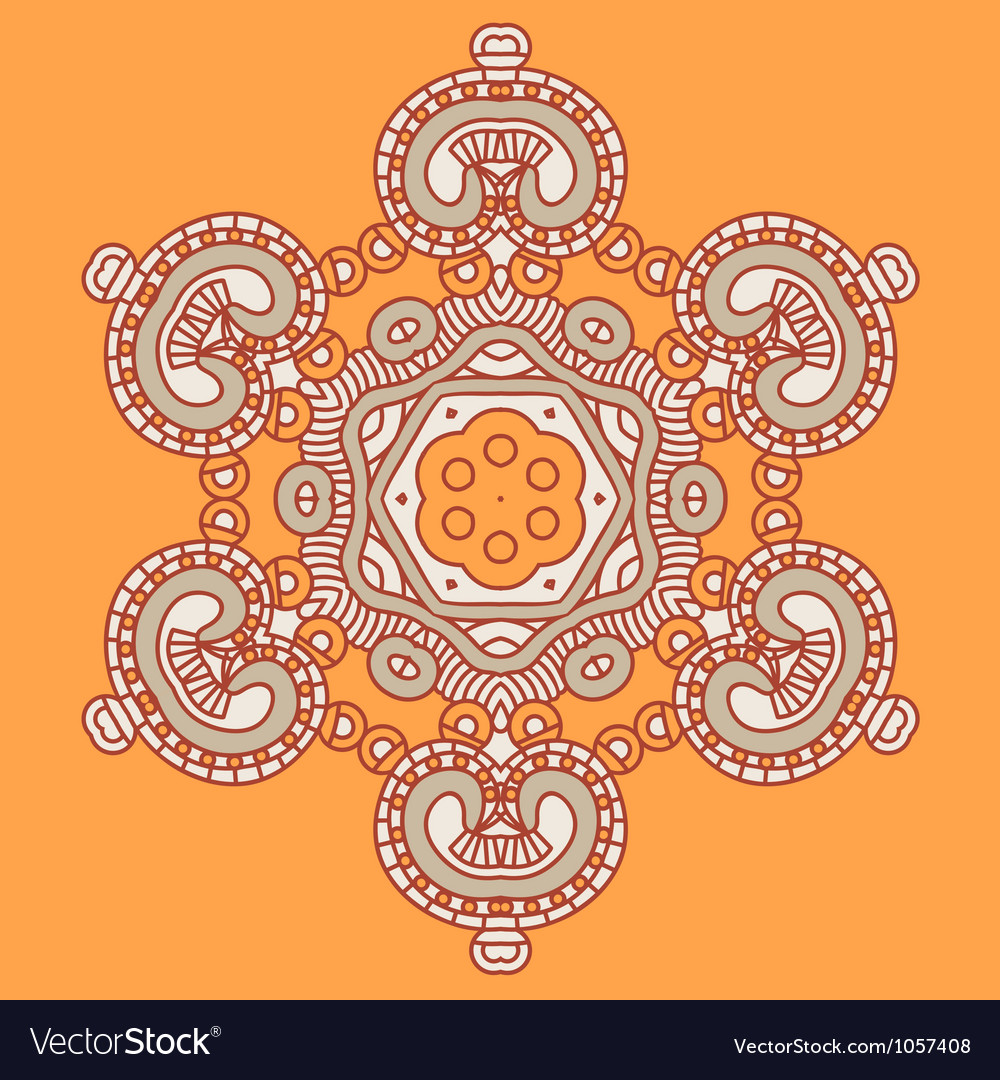 Ornamental round pattern