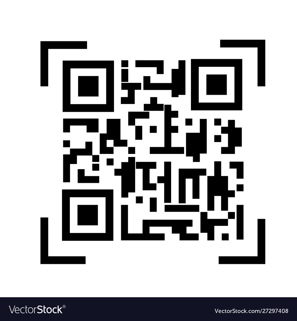 Qr code icon on white background flat style Vector Image