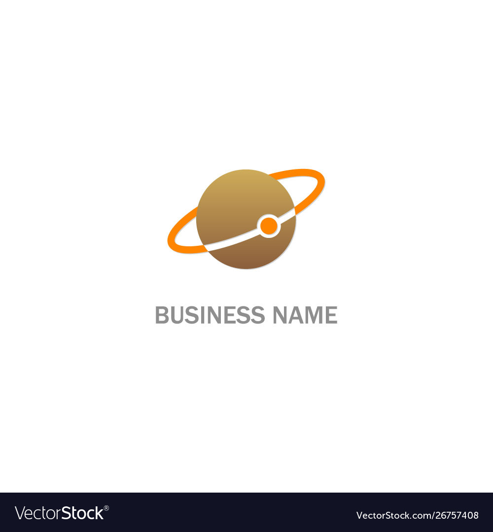 Round planet logo Royalty Free Vector Image - VectorStock